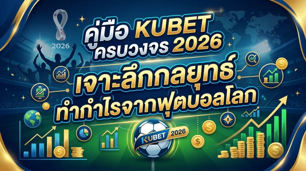 คู่มือ KUBET ครบวงจร 2026: เจาะลึกกลยุทธ์ทำกำไรจากฟุตบอลโลก